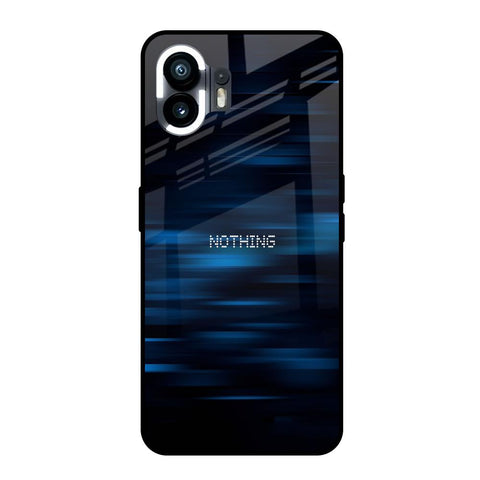 Blue Rough Abstract Nothing Phone 2 Glass Back Cover Online
