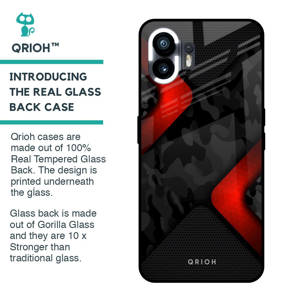 Modern Camo Abstract Glass Case for Nothing Phone 2