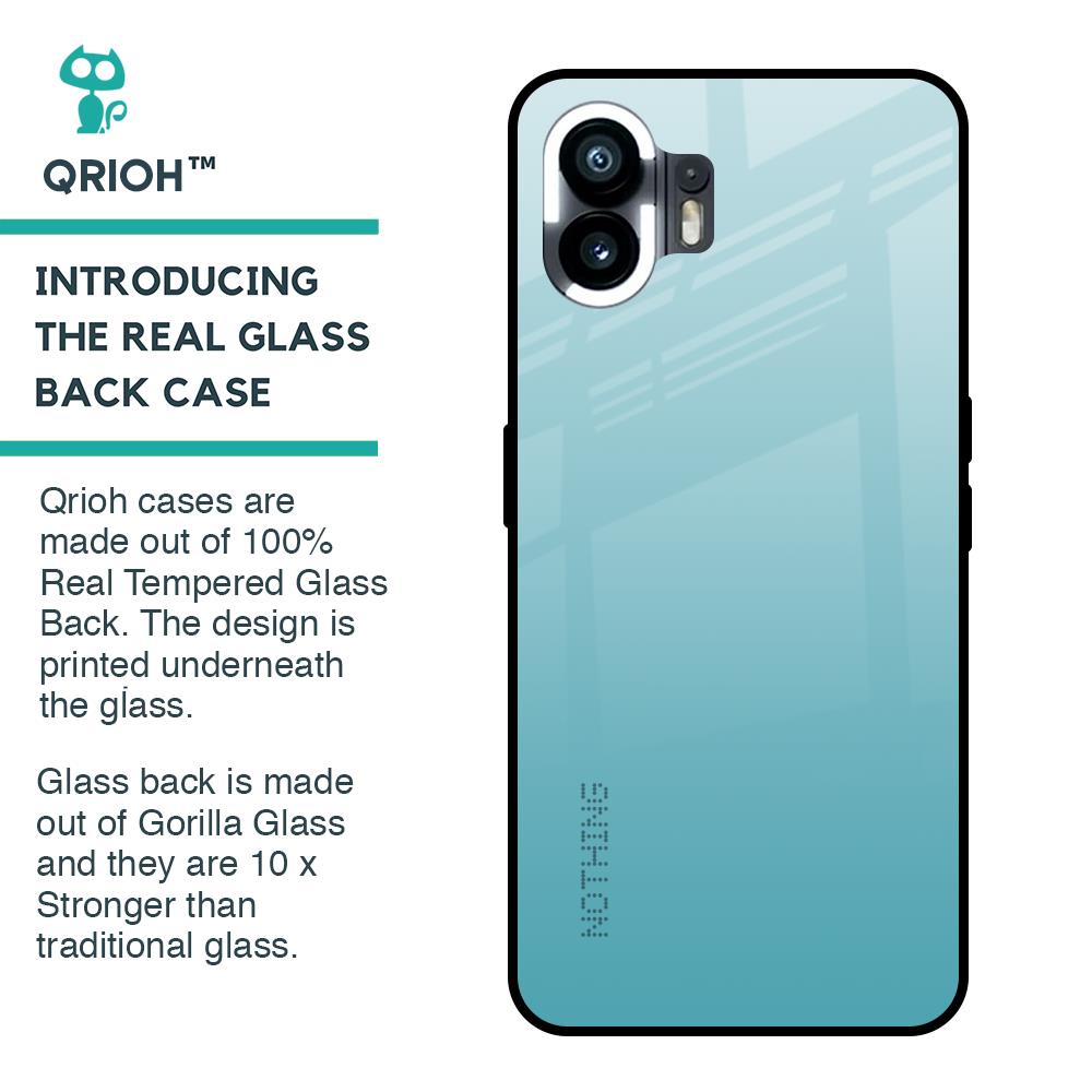 Arctic Blue Glass Case For Nothing Phone 2