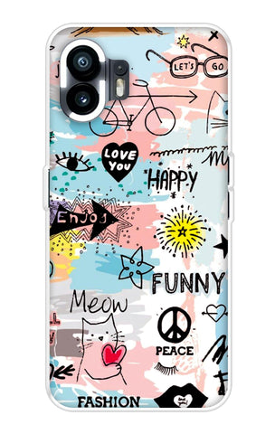 Happy Doodle Nothing Phone 2 Back Cover