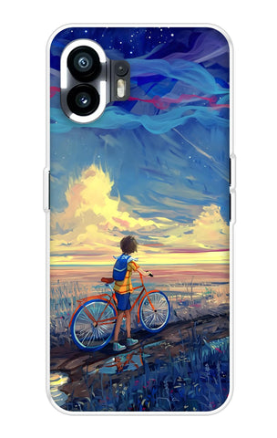 Riding Bicycle to Dreamland Nothing Phone 2 Back Cover