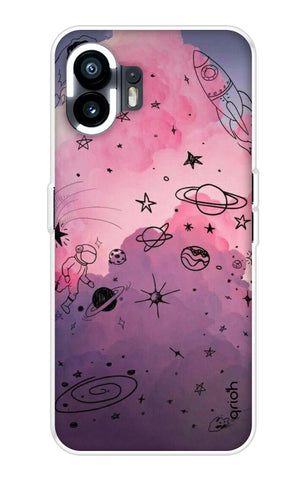 Space Doodles Art Nothing Phone 2 Back Cover