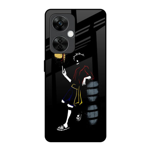 Luffy Line Art OnePlus Nord CE 3 5G Glass Back Cover Online
