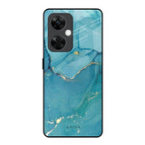 Blue Golden Glitter OnePlus Nord CE 3 5G Glass Back Cover Online