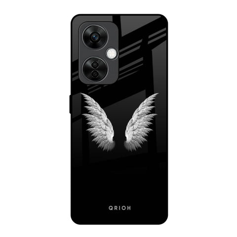 White Angel Wings OnePlus Nord CE 3 5G Glass Back Cover Online