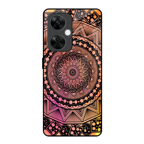 Floral Mandala OnePlus Nord CE 3 5G Glass Back Cover Online