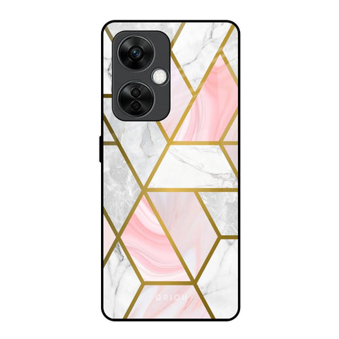 Geometrical Marble OnePlus Nord CE 3 5G Glass Back Cover Online