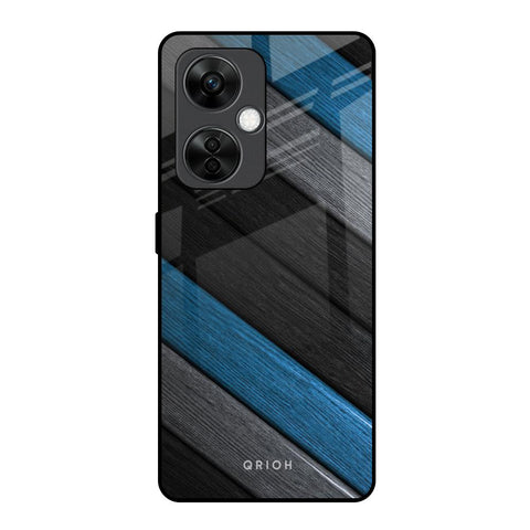 Multicolor Wooden Effect OnePlus Nord CE 3 5G Glass Back Cover Online