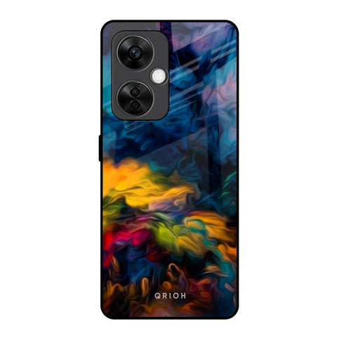 Multicolor Oil Painting OnePlus Nord CE 3 5G Glass Back Cover Online