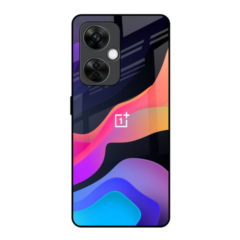 Colorful Fluid OnePlus Nord CE 3 5G Glass Back Cover Online