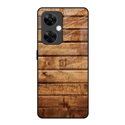 Wooden Planks OnePlus Nord CE 3 5G Glass Back Cover Online