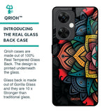 Retro Gorgeous Flower Glass Case for OnePlus Nord CE 3 5G