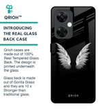 White Angel Wings Glass Case for OnePlus Nord CE 3 5G