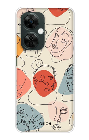 Abstract Faces OnePlus Nord CE 3 5G Back Cover