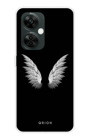 White Angel Wings OnePlus Nord CE 3 5G Back Cover