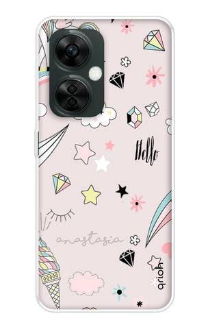 Unicorn Doodle OnePlus Nord CE 3 5G Back Cover