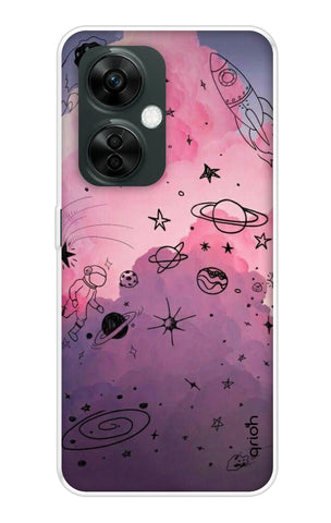 Space Doodles Art OnePlus Nord CE 3 5G Back Cover