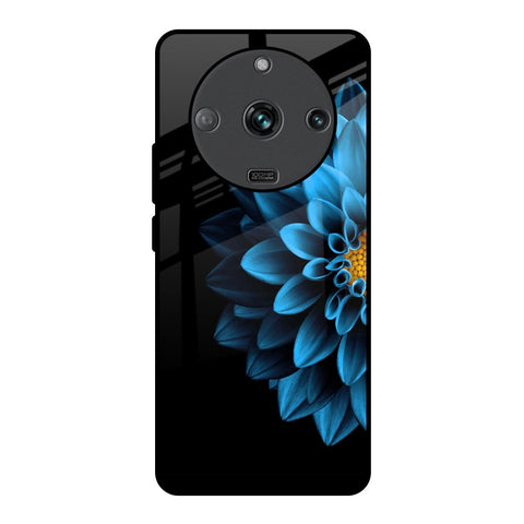 Half Blue Flower Realme Narzo 60 5G Glass Back Cover Online