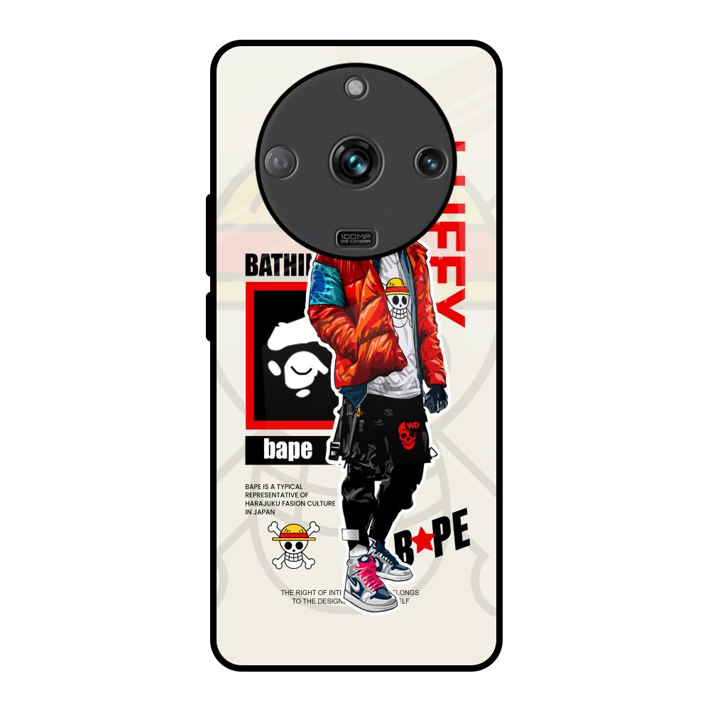 Bape Luffy Realme Narzo 60 5G Glass Back Cover Online