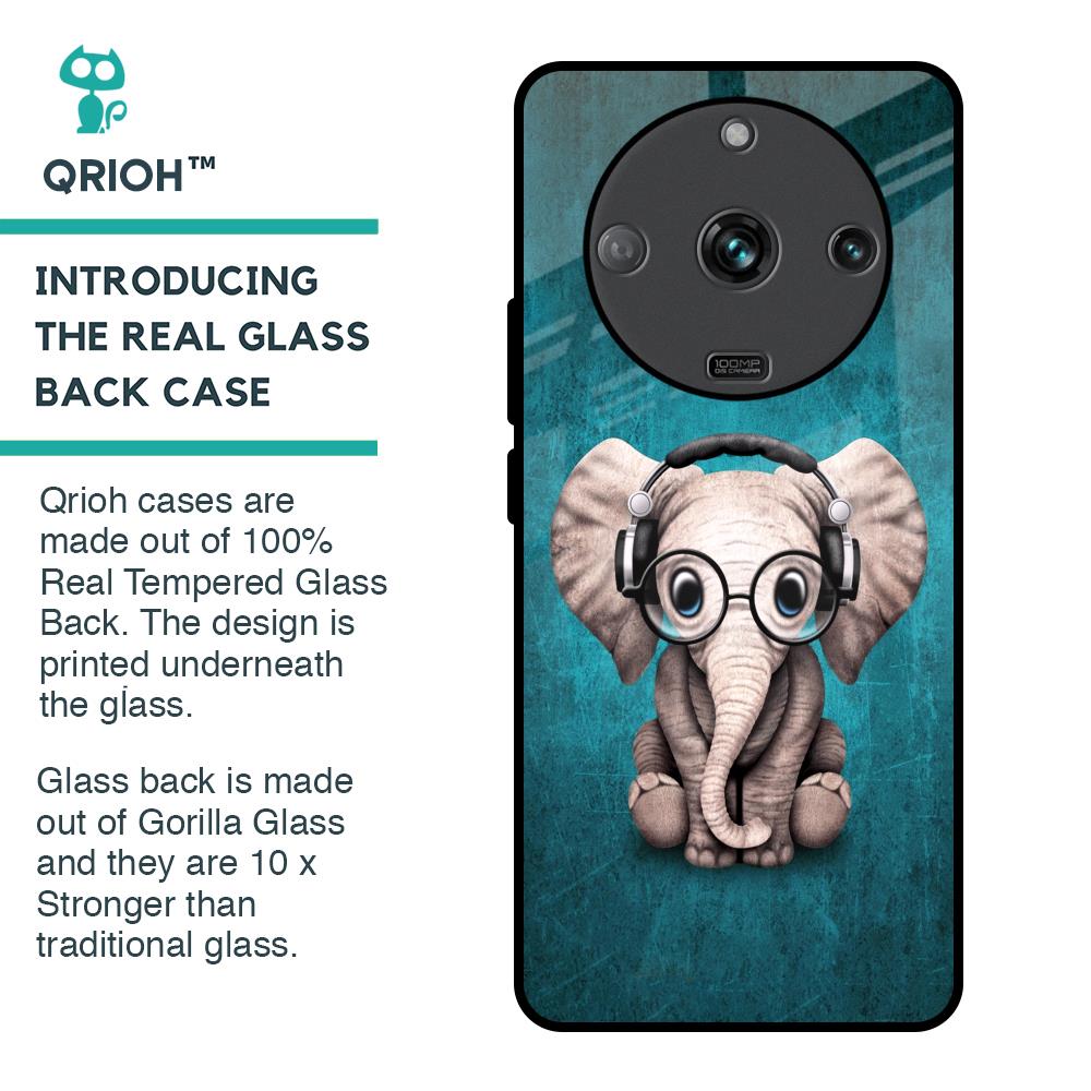 Adorable Baby Elephant Glass Case For Realme Narzo 60 5G
