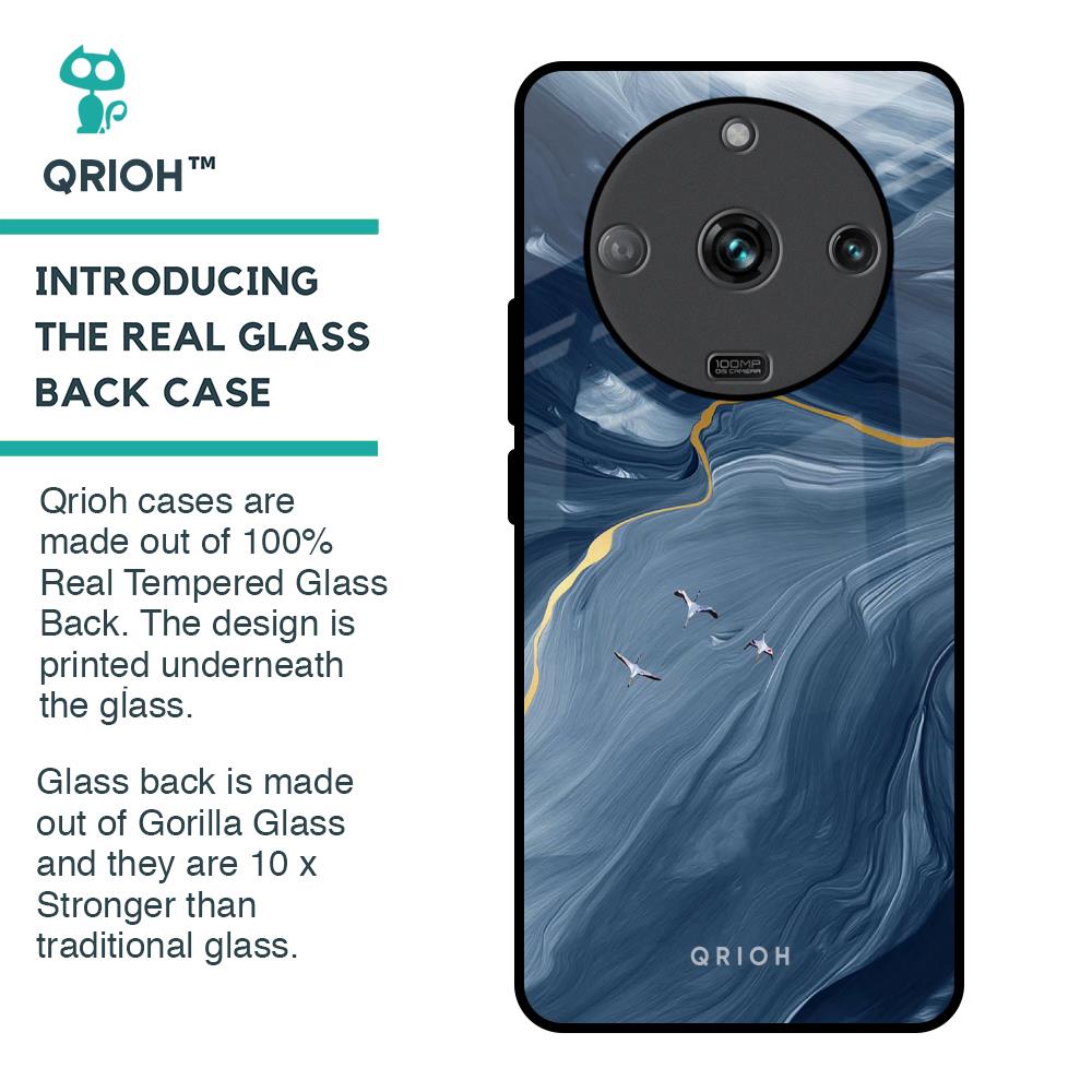 Deep Ocean Marble Glass Case for Realme Narzo 60 5G