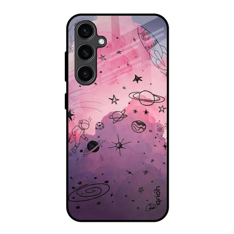 Space Doodles Samsung Galaxy S23 FE 5G Glass Back Cover Online