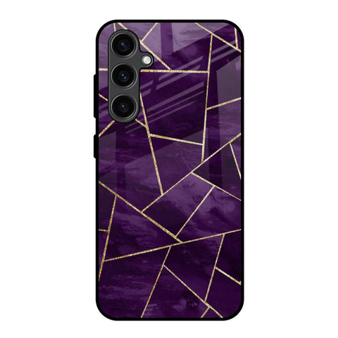 Geometric Purple Samsung Galaxy S23 FE 5G Glass Back Cover Online