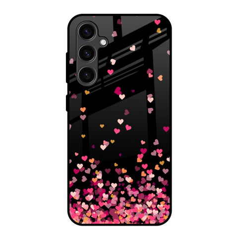 Heart Rain Fall Samsung Galaxy S23 FE 5G Glass Back Cover Online