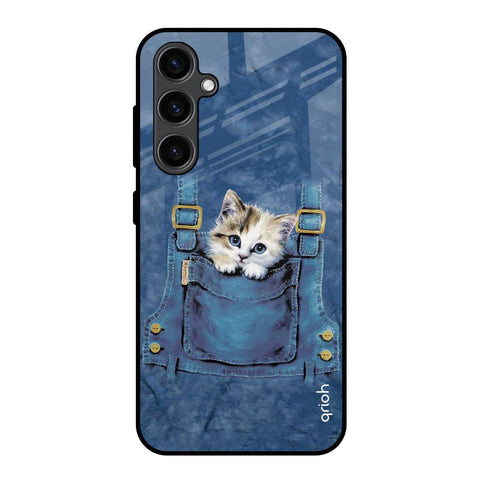 Kitty In Pocket Samsung Galaxy S23 FE 5G Glass Back Cover Online
