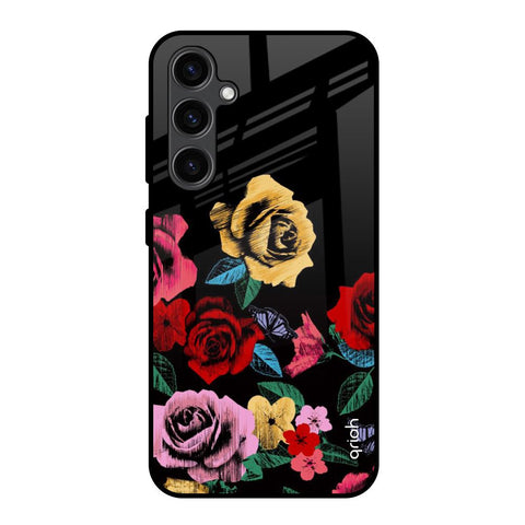 Floral Decorative Samsung Galaxy S23 FE 5G Glass Back Cover Online