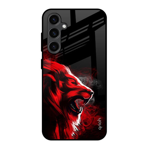 Red Angry Lion Samsung Galaxy S23 FE 5G Glass Back Cover Online