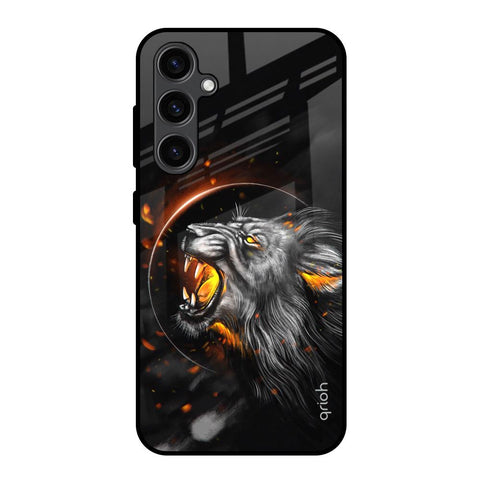 Aggressive Lion Samsung Galaxy S23 FE 5G Glass Back Cover Online