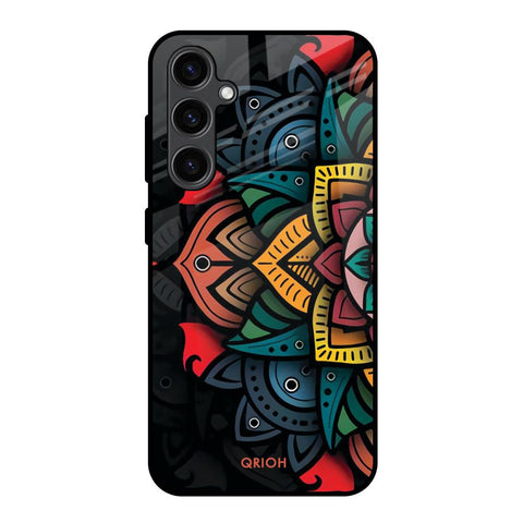 Retro Gorgeous Flower Samsung Galaxy S23 FE 5G Glass Back Cover Online