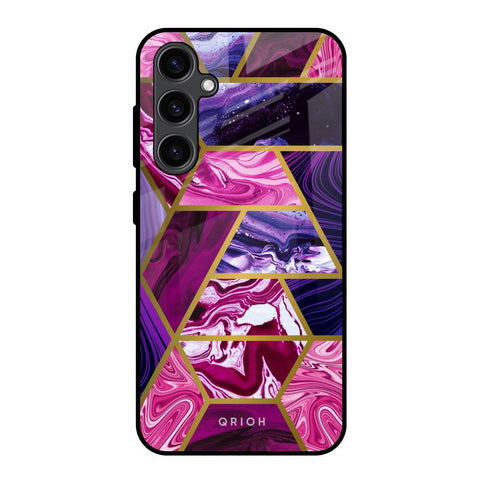 Electroplated Geometric Marble Samsung Galaxy S23 FE 5G Glass Back Cover Online