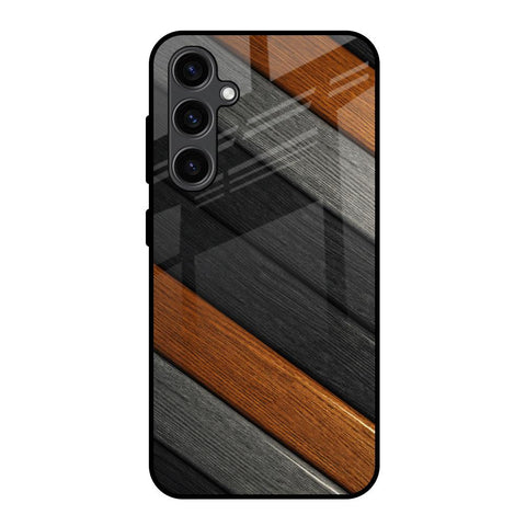 Tri Color Wood Samsung Galaxy S23 FE 5G Glass Back Cover Online