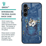 Kitty In Pocket Glass Case For Samsung Galaxy S23 FE 5G
