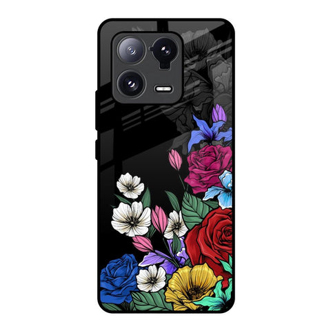 Rose Flower Bunch Art Mi 13 Pro Glass Back Cover Online