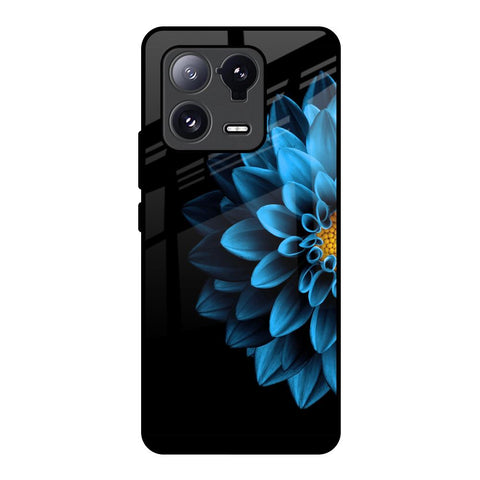 Half Blue Flower Mi 13 Pro Glass Back Cover Online