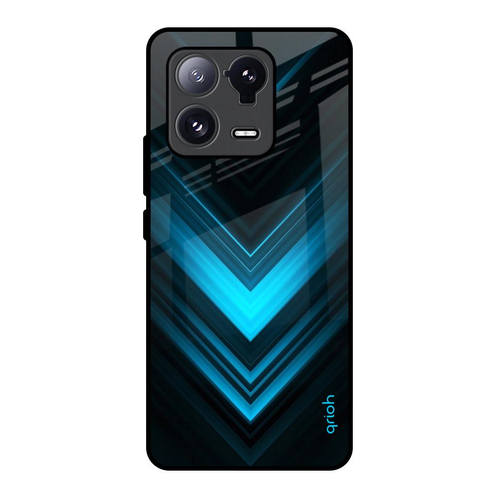 Vertical Blue Arrow Mi 13 Pro Glass Back Cover Online