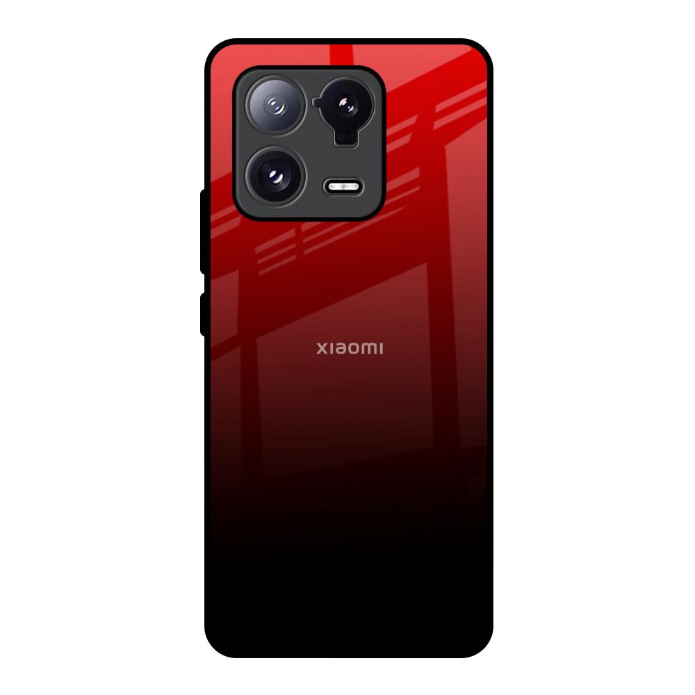 Maroon Faded Mi 13 Pro Glass Back Cover Online