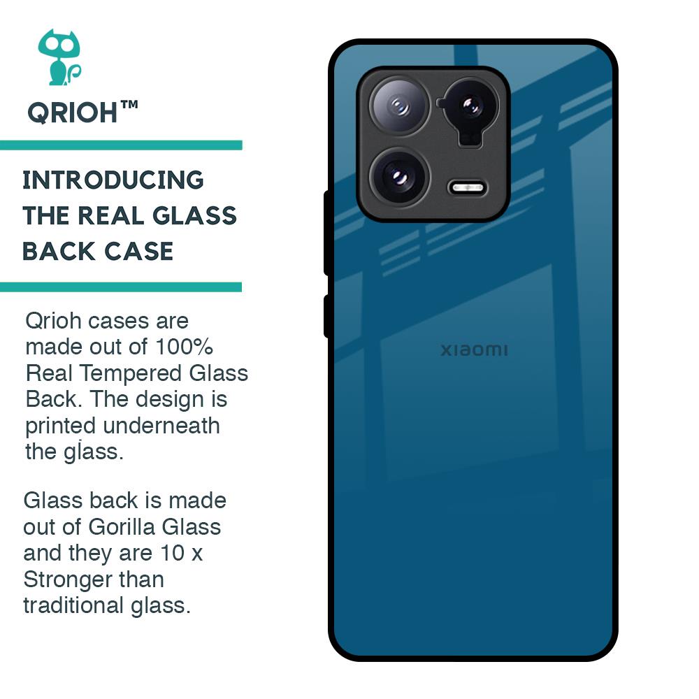 Cobalt Blue Glass Case for Mi 13 Pro