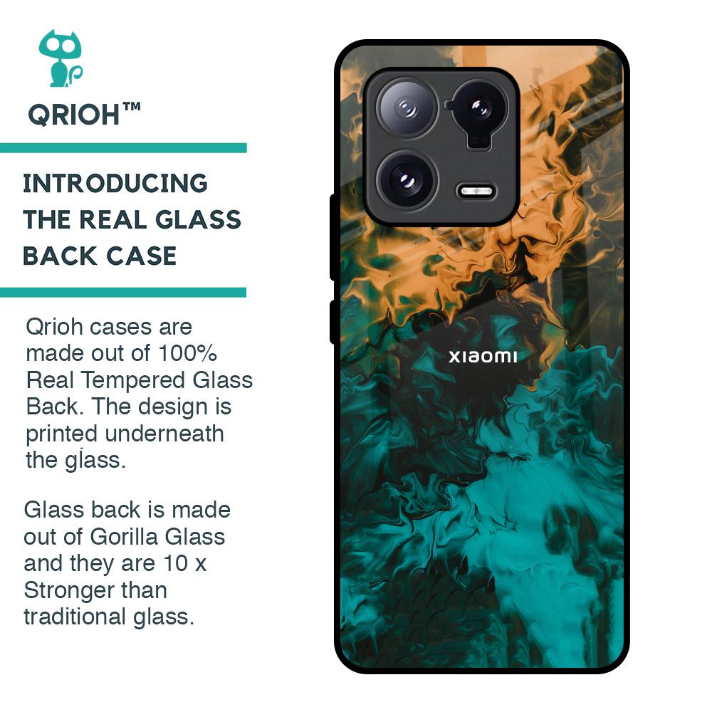 Watercolor Wave Glass Case for Mi 13 Pro