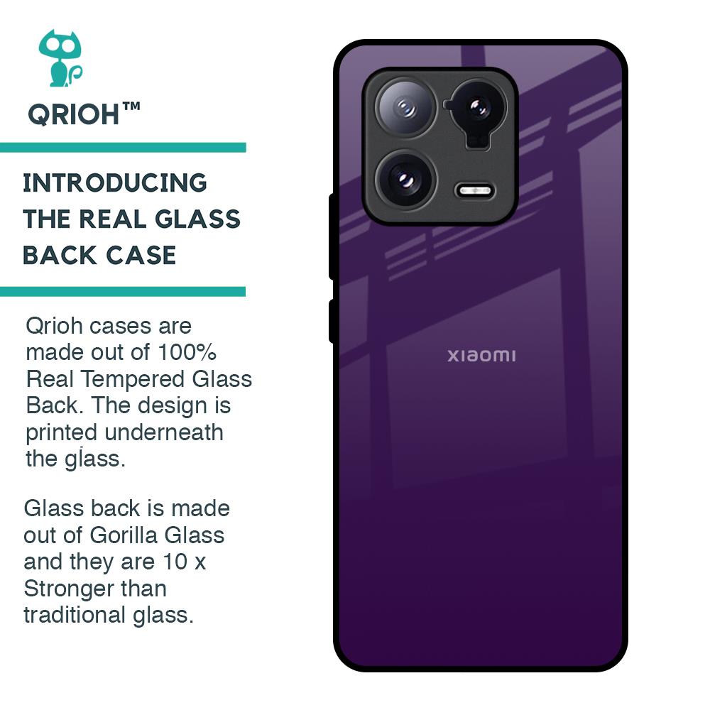 Dark Purple Glass Case for Mi 13 Pro