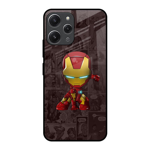 Angry Baby Super Hero Redmi 12 Glass Back Cover Online