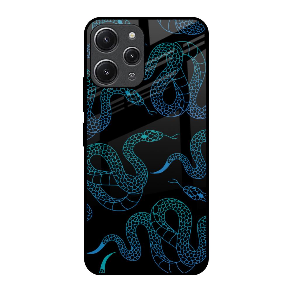 Serpentine Redmi 12 Glass Back Cover Online