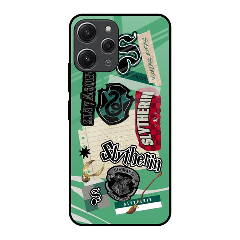 Slytherin Redmi 12 Glass Back Cover Online