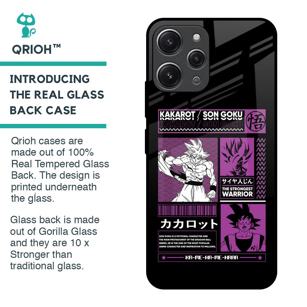 Strongest Warrior Glass Case for Redmi 12