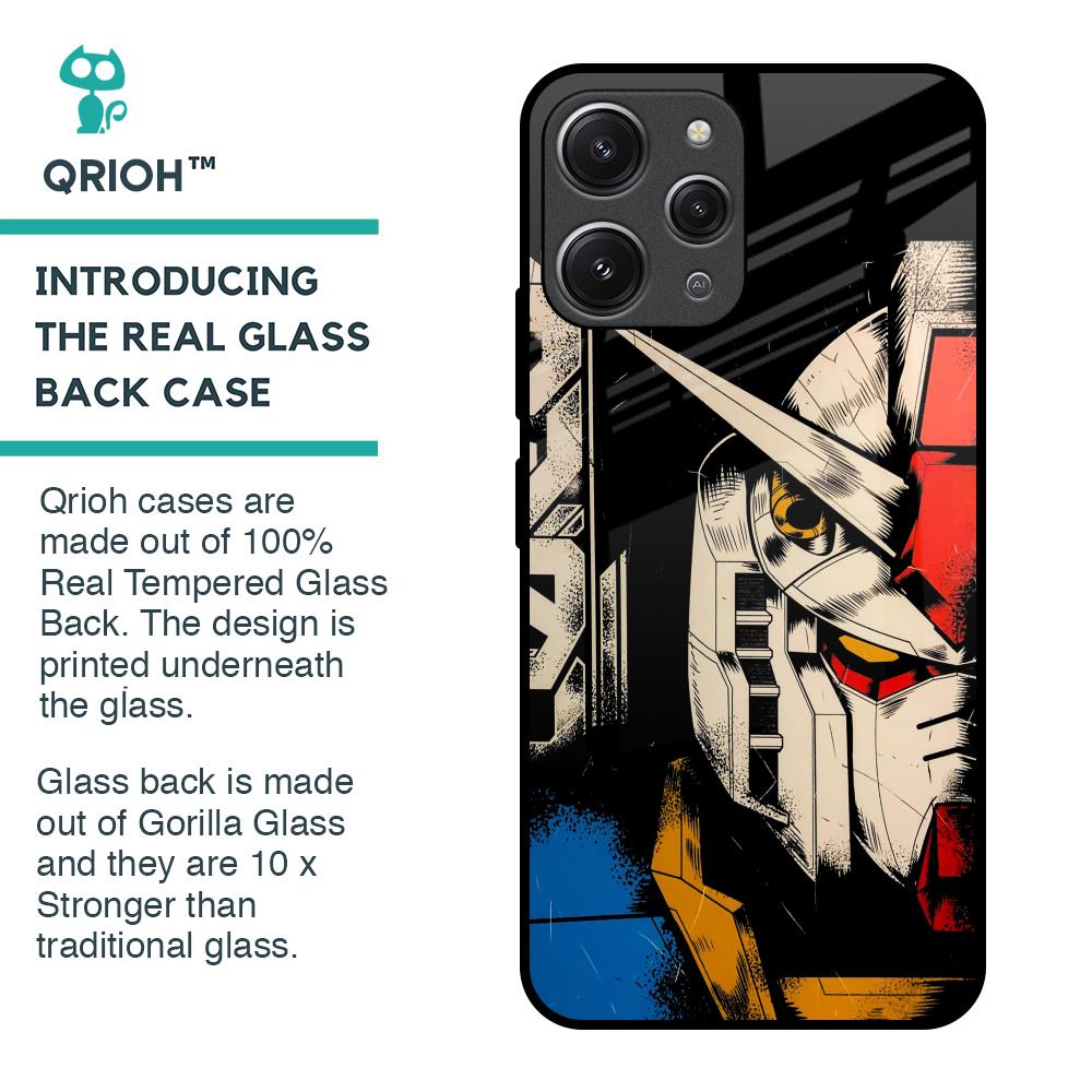 Transformer Art Glass Case for Redmi 12