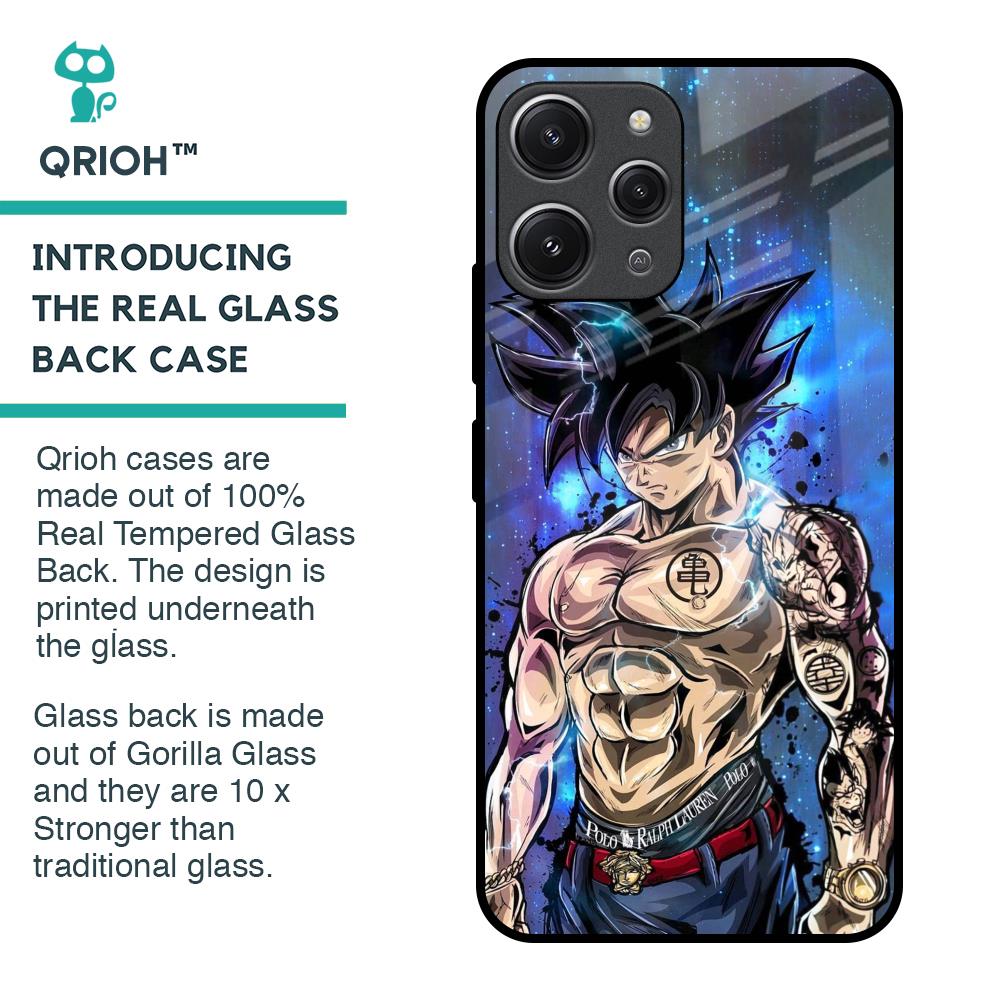 Branded Anime Glass Case for Redmi 12