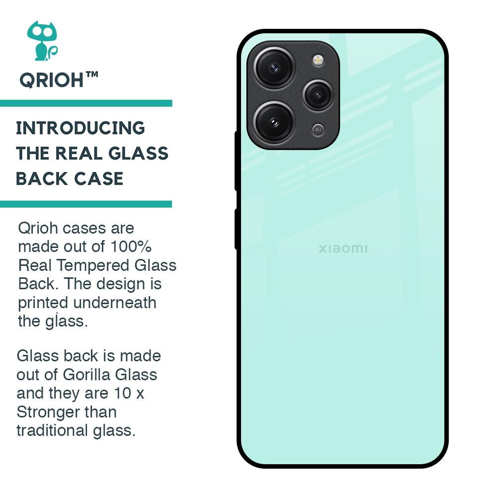 Teal Glass Case for Redmi 12
